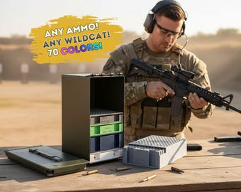 Ammo Organizer Tray - Range Rack for 50 Cal Ammo Can