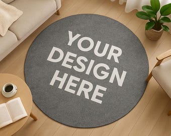 Custom Photo & Name Rug: Personalized Pet Portrait Design