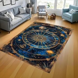 Benutzerdefinierter Design-Teppich für Astronomie, himmlischer Teppich, einzigartiger Teppich gefüllt mit Himmel und Sternen