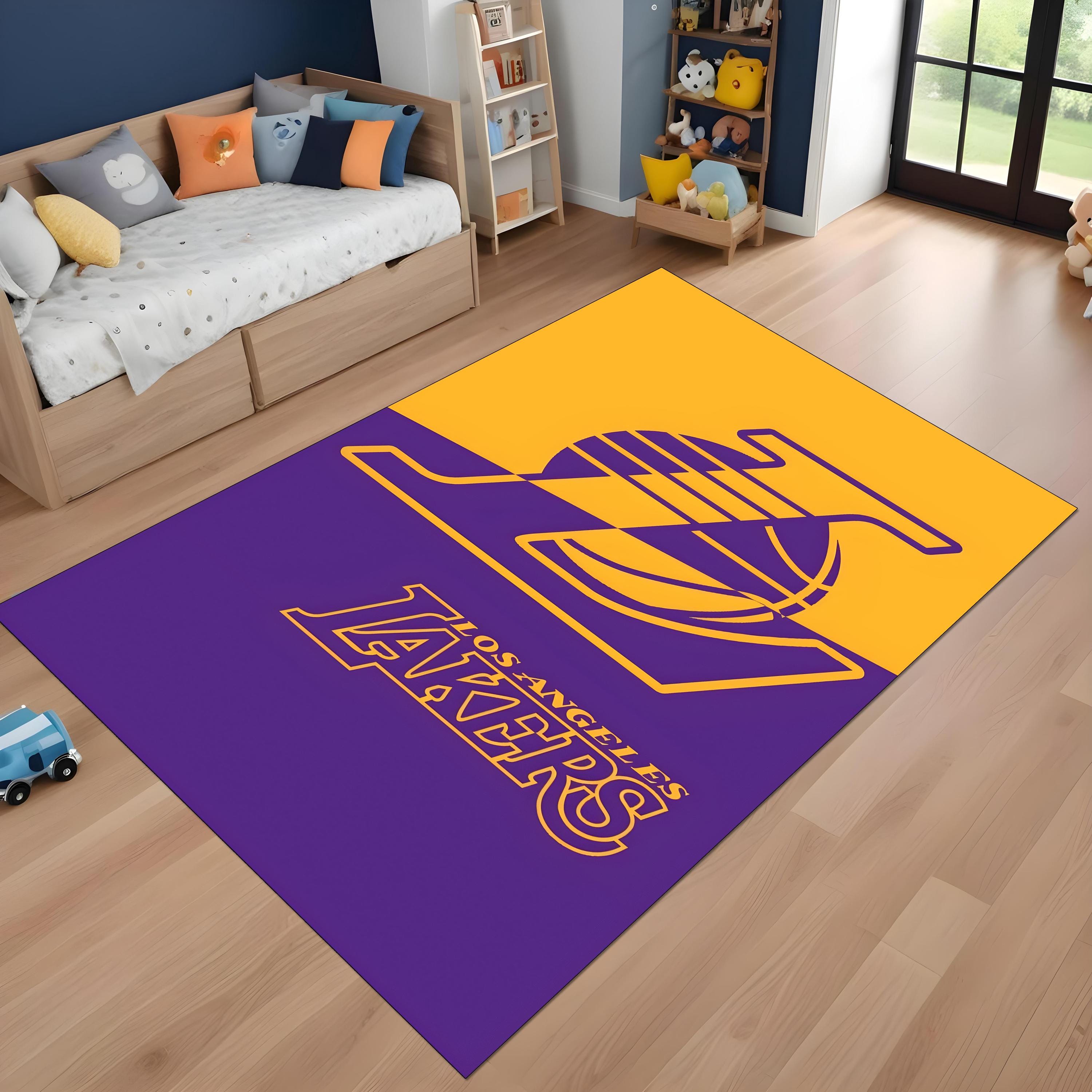 Lakers Rug, NBA Team Rug, Basketball Rug, Amazing Team Lakers Rug