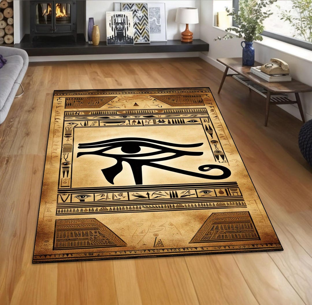 Egypt Rug, Eye Rug, Historical Rug, Ancient Decor, Egypt Style Rug ...