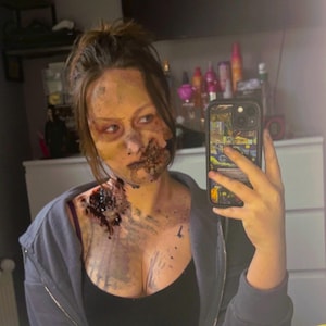 Zombie Cheek Prosthetics – Realistic FX for Halloween, Cosplay, and Film
