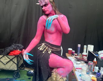 Silicone Reptile Dinosaur Prosthetics – Forehead, Spine, Scale Textures for SFX Cosplay