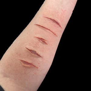 5 Teiliges Kleines Prothetik Set - Realistische FX Wunde für SFX Make Up & Cosplay