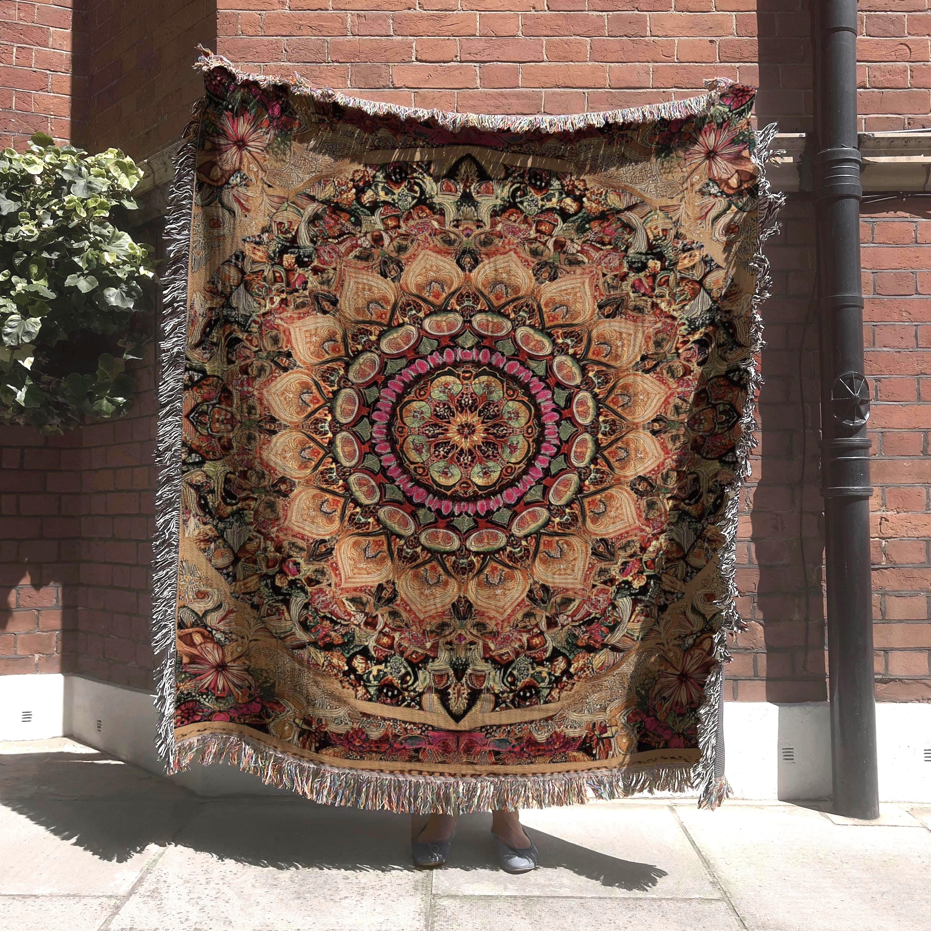 Vintage Bohemia Mandala Floral Beach Tapestry