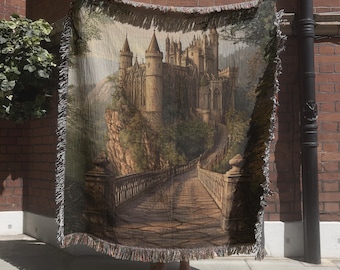 Medieval Castlecore Tapestry, Woven Blanket, Enchanting Fairytale  Tapestry, Medieval Home Decor Gift for DND Lovers, Decorative Throw