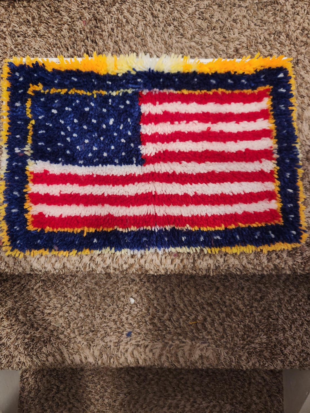Trump Rug American Flag Mini-rug - Etsy