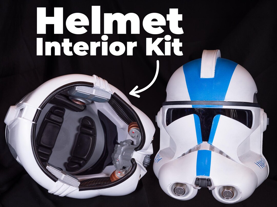 Clone Trooper Phase 2 Helmet Interior Kit STL File: DIY Cosplay Prop ...