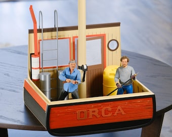 Orca - Jaws Inspired Action Figure Diorama & Boat Display