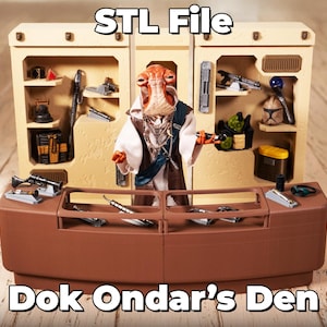 Dok Ondar's Den Diorama STL File: Star Wars Black Series & Vintage Collection