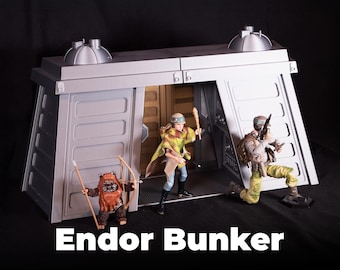 Endor Bunker Diorama: 1/12 & 1/18 Scale Star Wars Action Figure Display