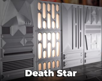 Death Star Wall Diorama - 6" Black Series Action Figure Display