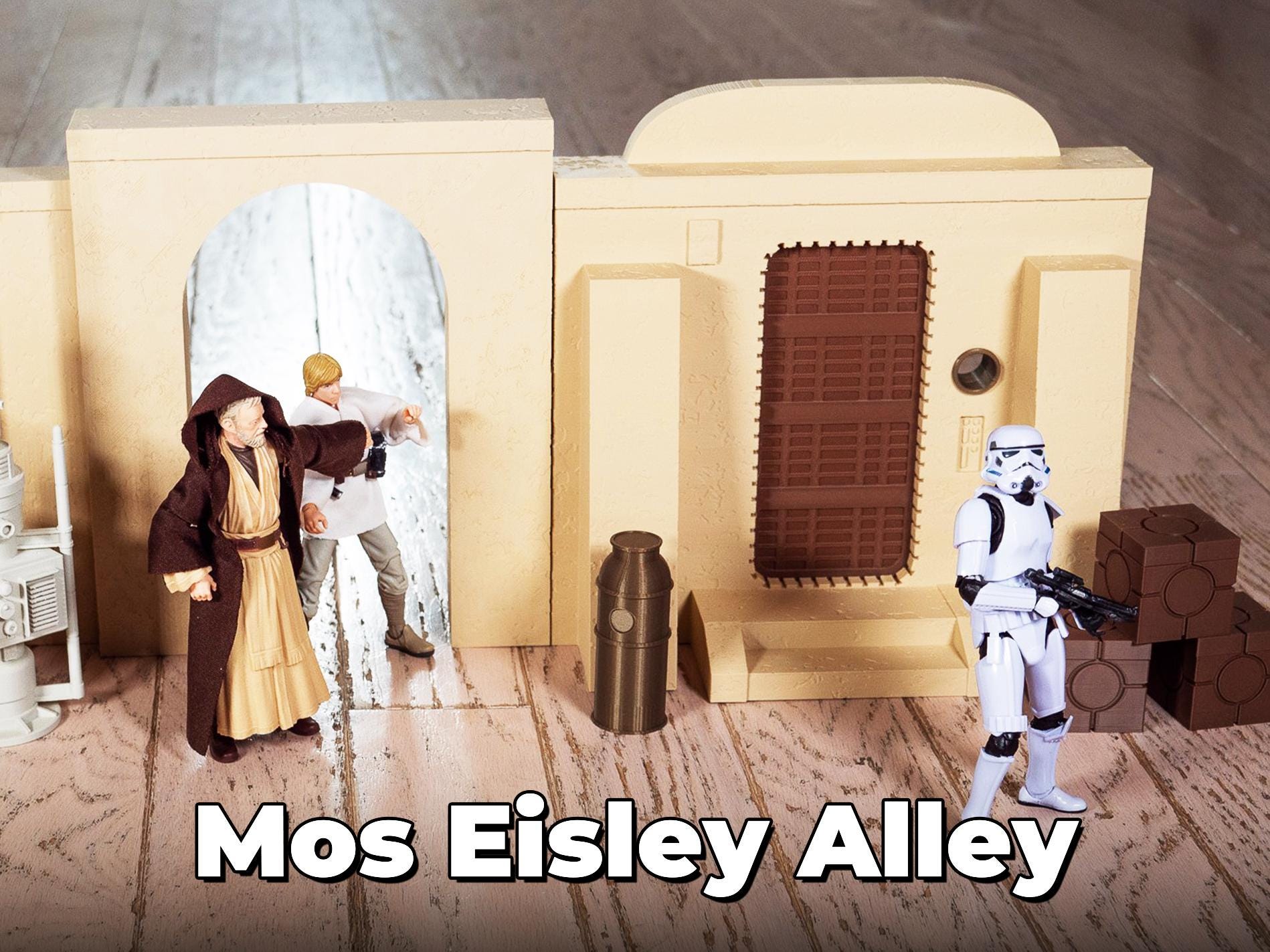 Mos Eisley Diorama: Star Wars Display for Black Series and Vintage