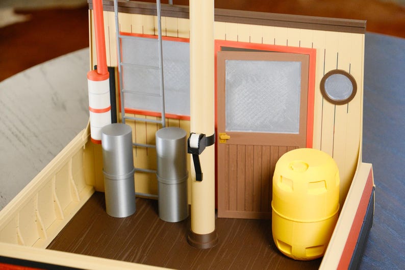 Orca - Jaws Inspired Action Figure Diorama & Boat Display image 4