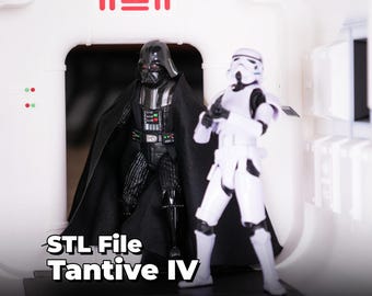 Tantive IV Diorama STL: Star Wars Black Series and Vintage Collection Display