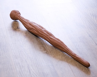 Yoda's Wooden Cane Replica - Life Size Star Wars Prop, Jedi Costume Accessory & Display Collectible