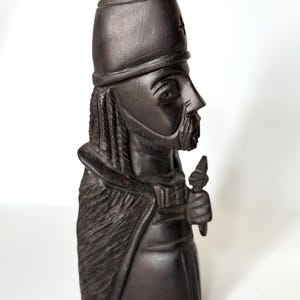 Hand-Carved Ethiopian Wooden Abba Souvenir – Traditional African Art, Unique Cultural Gift, Authentic Ethiopian Decor