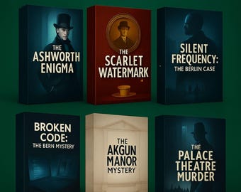 6 Unsolved Cold Case Files, Murder Mystery Game Bundle, Printable Detective Puzzles, Game Night Kit, İnstant Download, Holiday Party Game