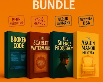 Paquete de 4 juegos de misterio de asesinatos sin resolver, juegos imprimibles para fiestas de detectives y casos sin resolver, descarga instantánea, juego para fiestas navideñas