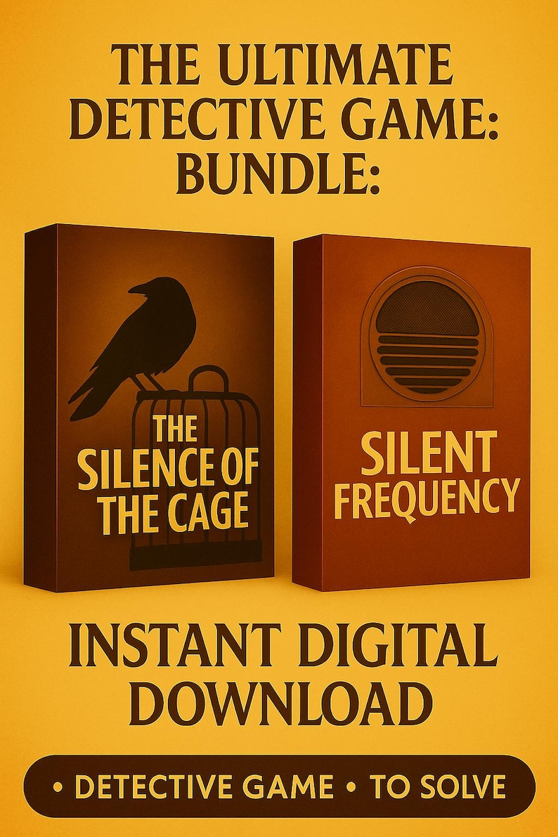 2 Printable Detective Cases, Psychological Thriller & Cold Case Files ...