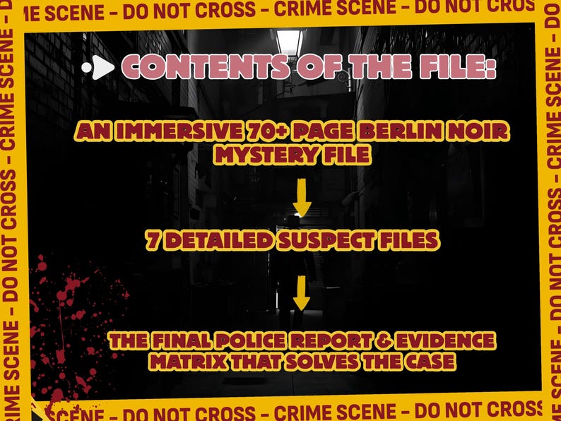 Berlin Cold Case File, Printable Murder Mystery Game, Unsolved ...