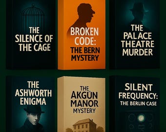 6 Unsolved Cold Case Files, Murder Mystery Game Bundle, Printable Detective Puzzles, Game Night Kit, İnstant Download, Holiday Party Game.