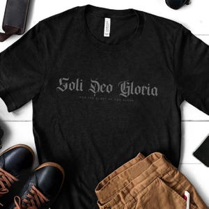 Soli Deo Gloria T-Shirt, verbesserter Theologie christlicher Tee