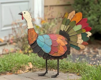 Rustikale Thanksgiving Stakes Türkei - Erntedank Garten Dekor