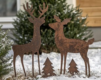 跳ねるトナカイのオーナメント クリスマスツリーの装飾 時代を超越した