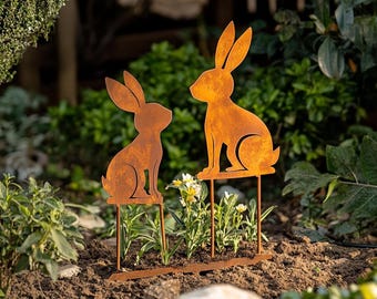 Wiesenuhr Hase - Garten Decor