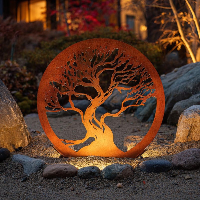 Metal Tree Sculpture - Etsy