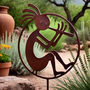 Kokopelli metal sculpture - Etsy 日本