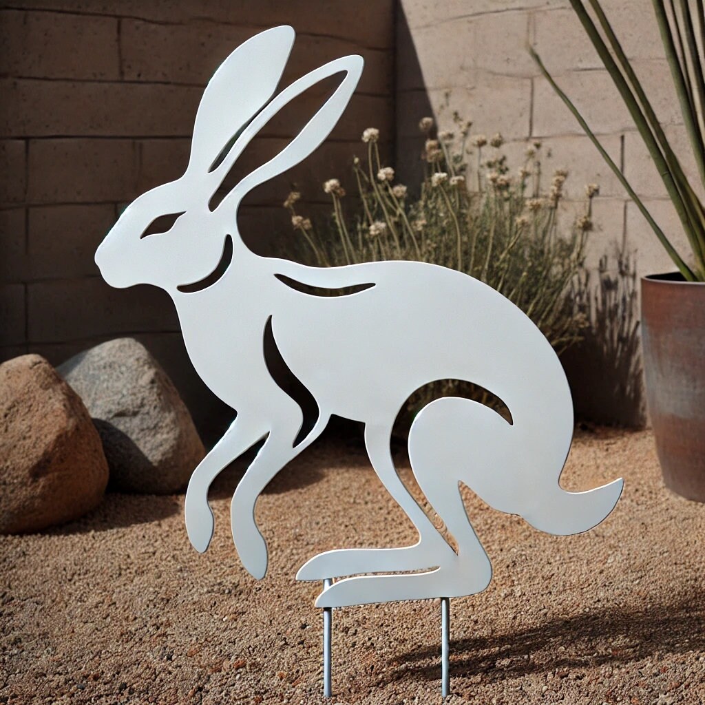 Metal Garden Jack Rabbit - Etsy