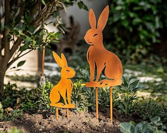 Wunderliche Waldkaninchen - Gartendekoration