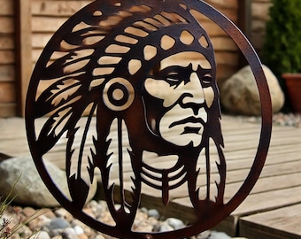 Spirito guerriero Lakota - Paletto da giardino