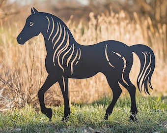 Majestic Stallion Garden Silhouette - Garden Stakes
