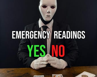 Psychic Tarot Emergency Reading! "Yes" or "No". Delivery within 30 minutes (Between 10am to 11pm EDT)
