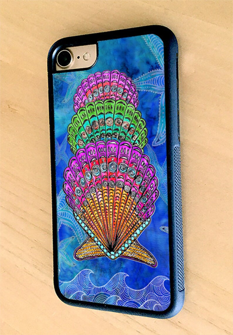 Scallop Shells Rubber iPhone 15, iPhone 12, iPhone 13, iPhone 14 image 1