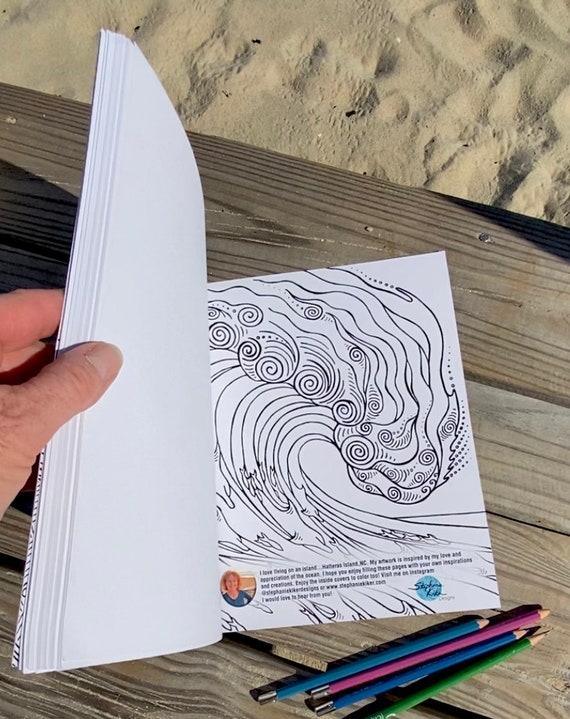 Ocean Life Art Journal, carnet, carnet de croquis, journalisation,  écriture, journal de gratitude -  France