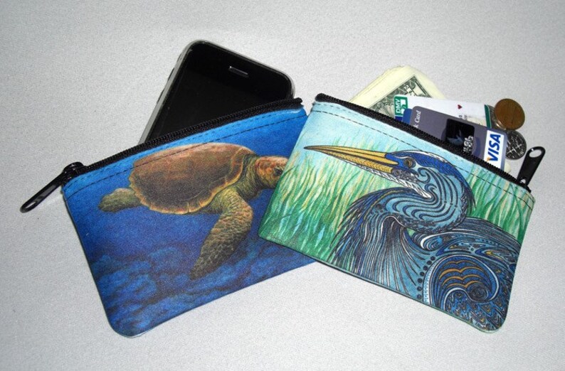 Sea Turtle Swim Coin Purse Change Purse Coin Bag Etsy