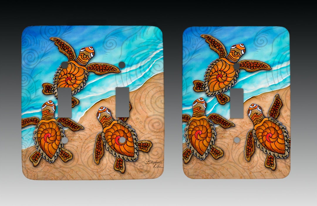 Three Baby Turtles, Switchplate, Lightswitch Cover, Lightswitch Plate ...