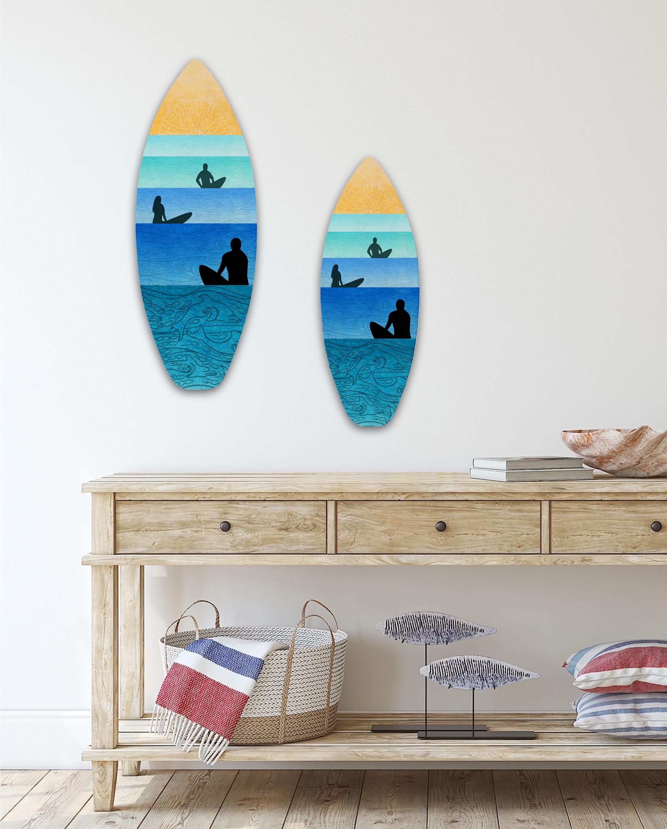 SERENITY サーフボード Serenity Surfboard Wall Art, Ready to Hang Art, Surf Art - Etsy