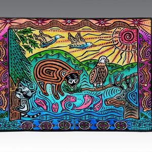 Mountain View, Mountain Scene, 18&quot; x 24&quot; Door Mat, Floor Mat, Home Decor