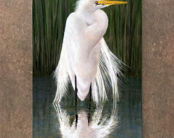 Egret Cutting Board, Trivet, Hotplate, Cheeseboard