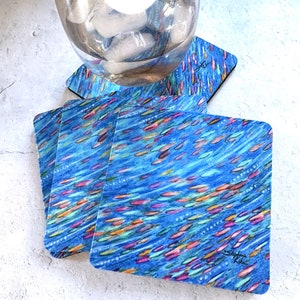 Tropical Fish School Coaster Set