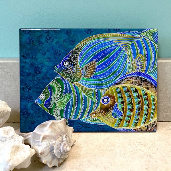 Fish Tile Etsy