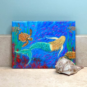 The Mermaid Dance Ceramic Tile Wall Art