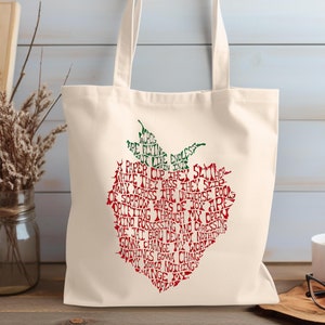 The Beatles Tote Bag, Across the Universe Beatles Tote Bag, Beatles Lyrics Tote Bag,90s Rock Band The Beatles,Strawberry Festival Trendy Bag