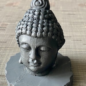 Shungite Buddha Head Statue