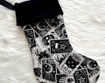 Goth Witchy Creepmas Christmas Stocking - Medium